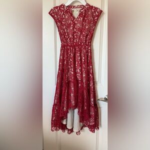 Joyfolie Scarlet Lace Dress